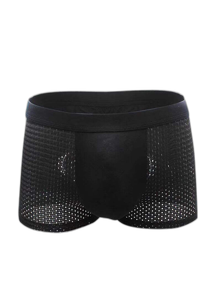 4 Pack Men’s Breathable Mesh Trunks with Antibacterial Fabric