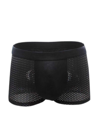 4 Pack Men’s Breathable Mesh Trunks with Antibacterial Fabric