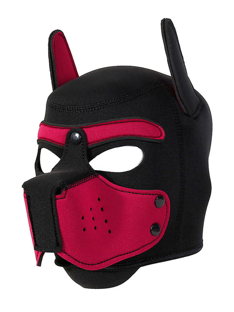 BDSM Roleplay Gear Dog Head Style Hood