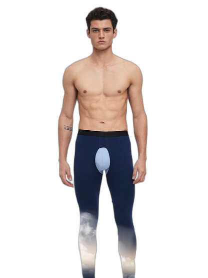Men's Pure Cotton Open Crotch Breathable Warm Pants
