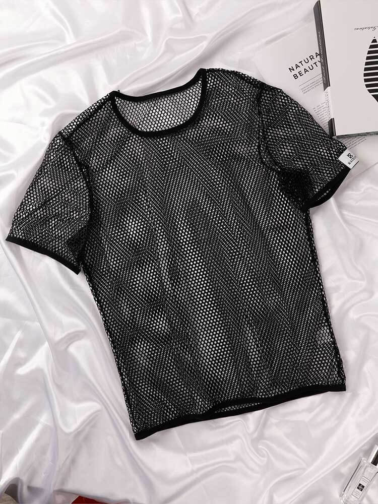 Men's Breathable Mesh Quick-Drying Casual T-Shirt Shorts