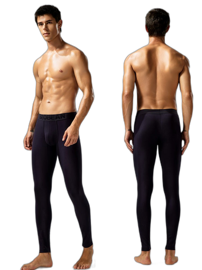 Seobean Men's Thin Autumn and Winter Essential Thermal Underwear Long Pants