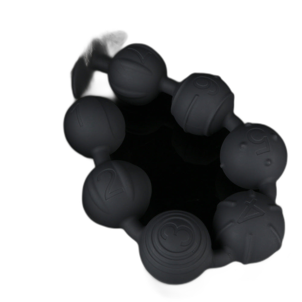 Soul - Silicone Anal Beads - 7 Balls with Removable Tail