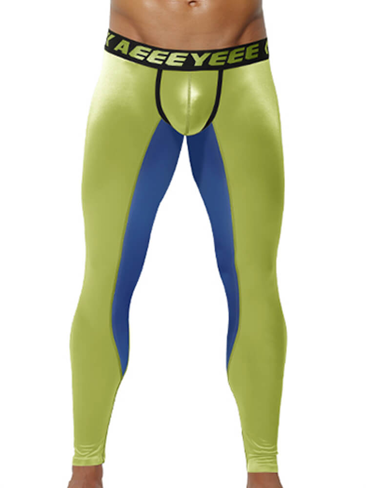 Men's Sexy Tight-Fitting Sheer Top and Trousers Set