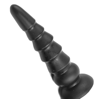 ELITE Liquid Silicone Ridge Rider 11 Inch Large Black