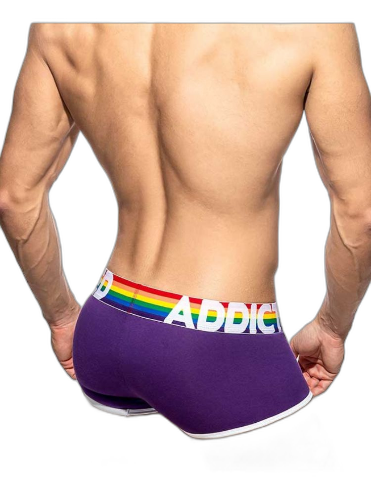 2 Pack Men’s Large Pouch Rainbow Trunks