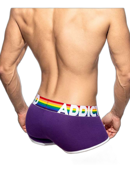 2 Pack Men’s Large Pouch Rainbow Trunks