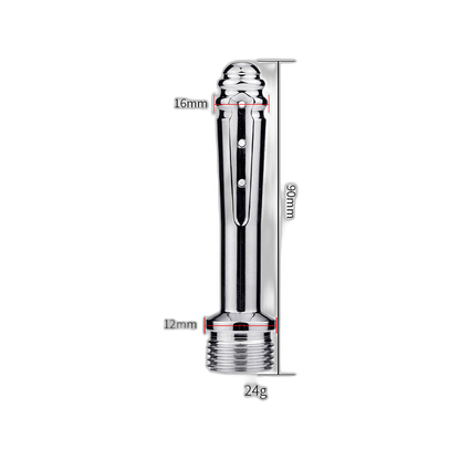 Aluminum Enema Douche Shower Nozzle (Large or Small)