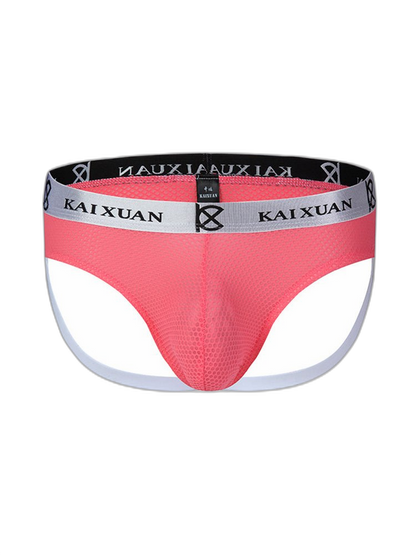 3 Pack Men's Mesh Thong with Stretch & Breathable 3D Support Pouch