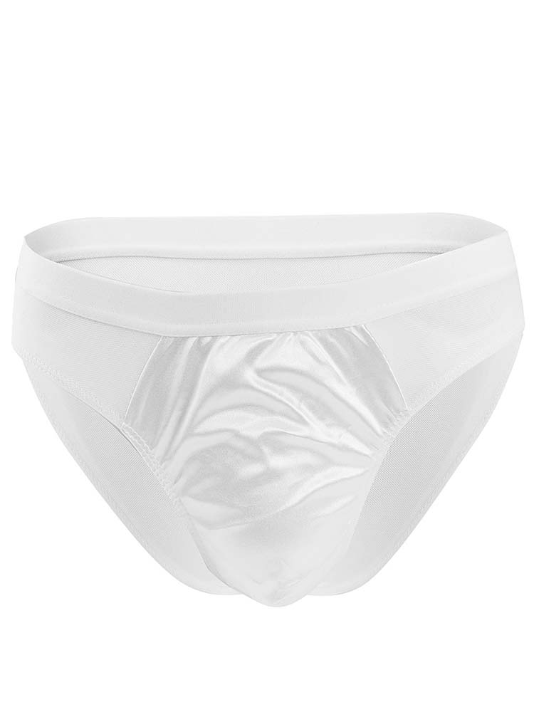 Men's Solid Color Sheer Gauze Briefs