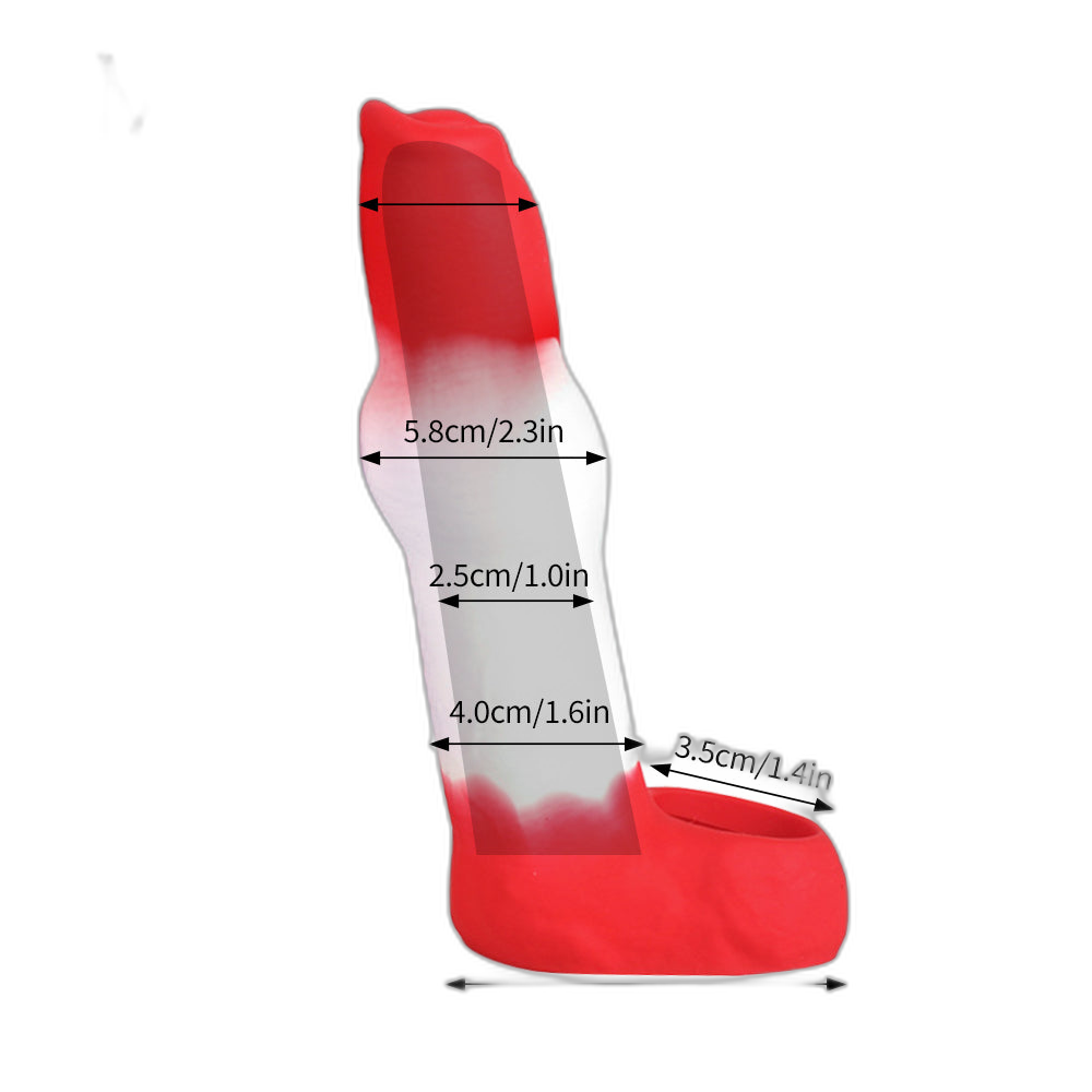 Blizzardwolf - 7 Inch Penis Extension Sleeve - Cock Extender