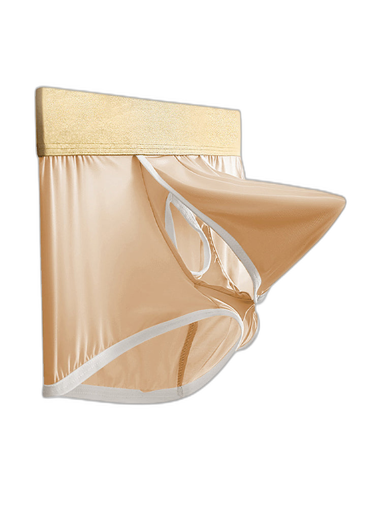 4 Pack Men's Ice Silk Breathable Separate Ultra-Thin Trunks