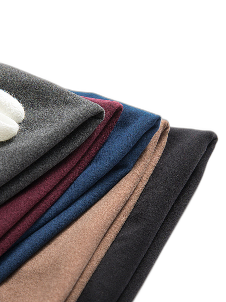 Mid-neck Men's Fleece Warm Bottoming Top T-shirt