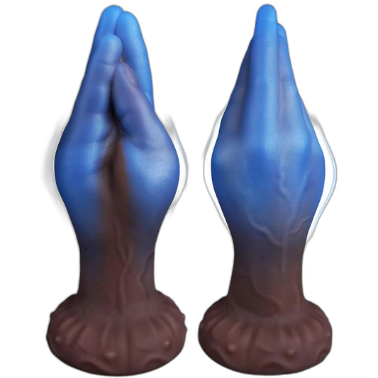 Mystique - 8.2 Inch Blue Fist Dildo - Silicone Anal Toy