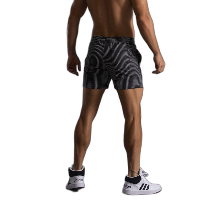 Striped Cotton Shorts