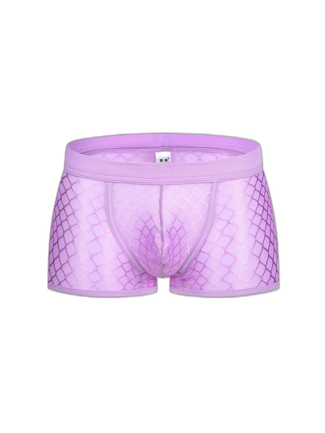 2 Pack Men's Sexy Transparent Mesh Trunks