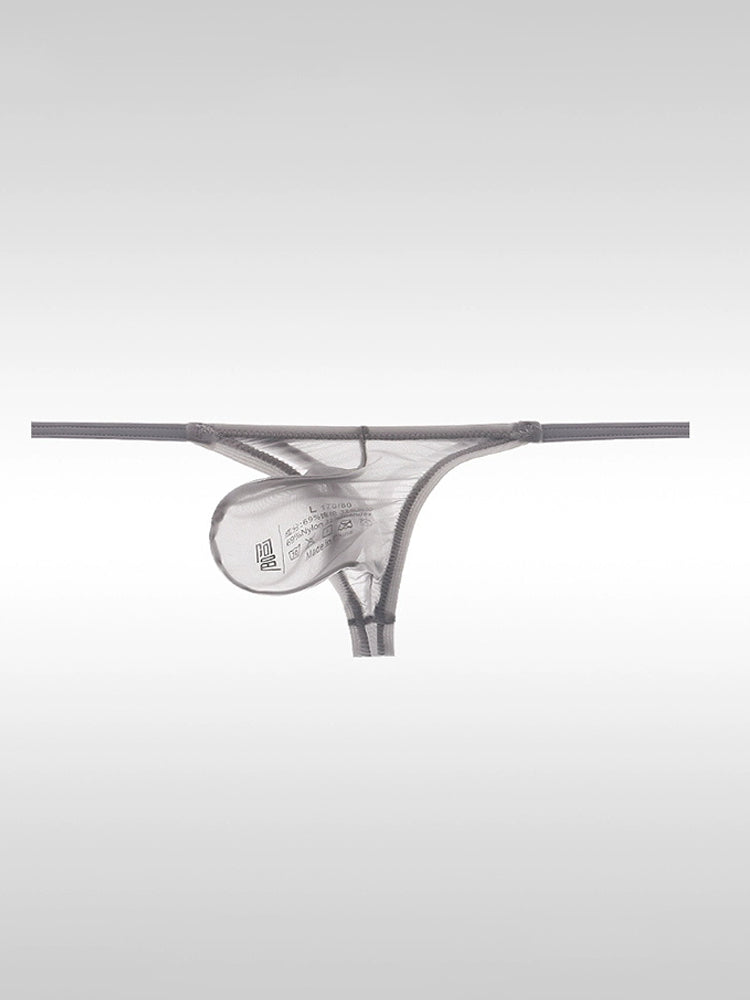 Men's Sexy Thin Ice Silk Low-waist Thong