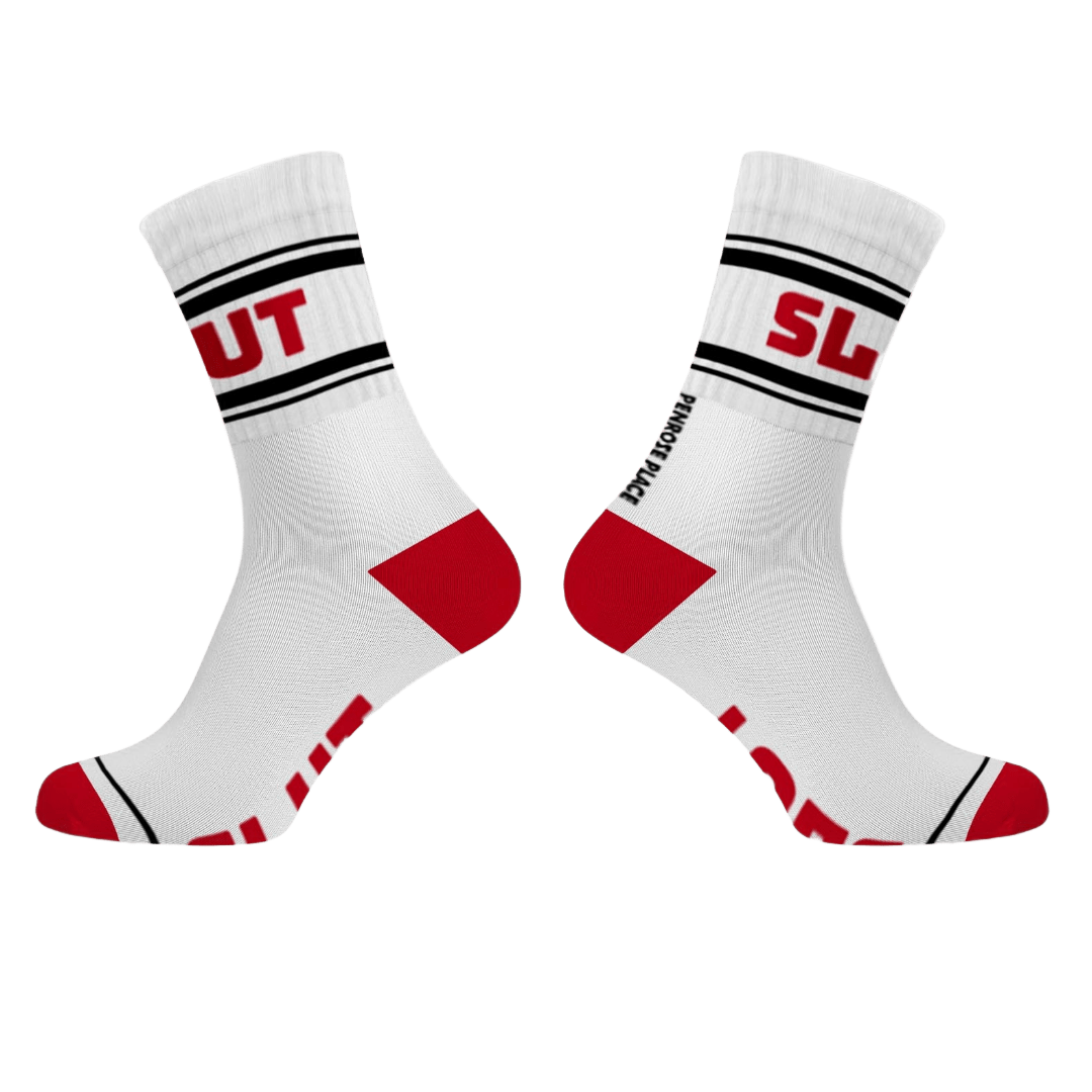 SLUT Cotton Crew Socks Mid Length