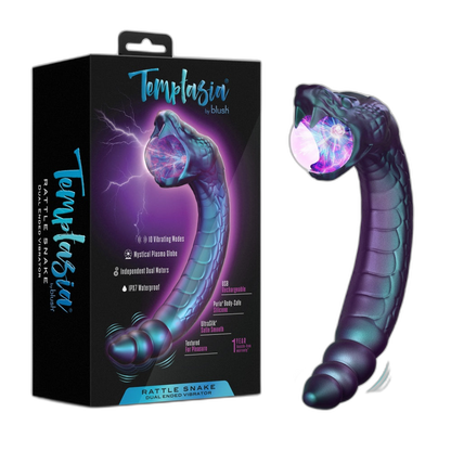 Temptasia Rattlesnake Dual-Ended Vibrator - Plasma Vibrator - Prostate & G Spot Stimulator