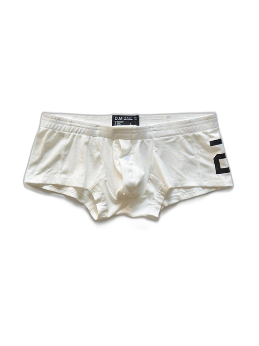 2-pack Men's Solid Color Comfortable Button-down Trunks