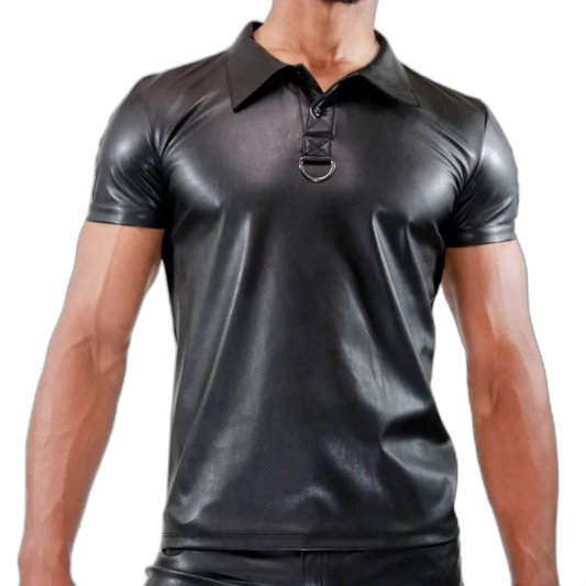 TOF Paris Fetish Polo Shirt Black