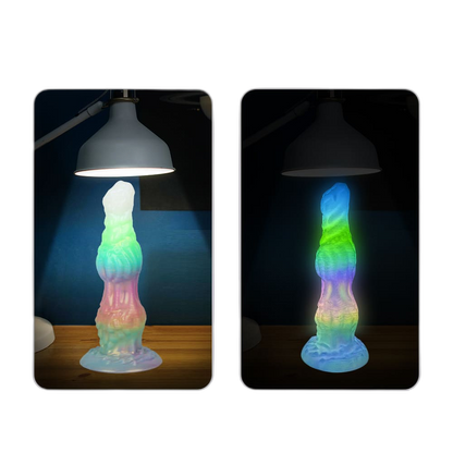 WistKnot – Glow-in-the-Dark Vibrating Dildo with Dog Knot Design