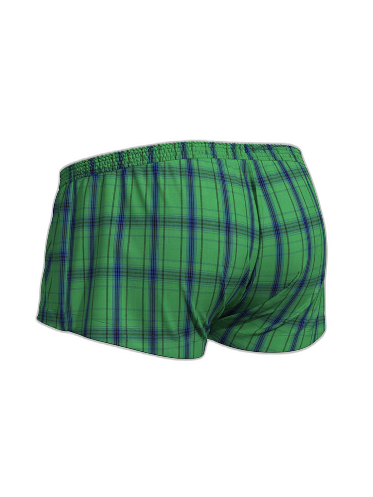 2 Pack Men's Supportive Large Pouch Odor-Resistant Antibacterial Seamless Boxer Shorts