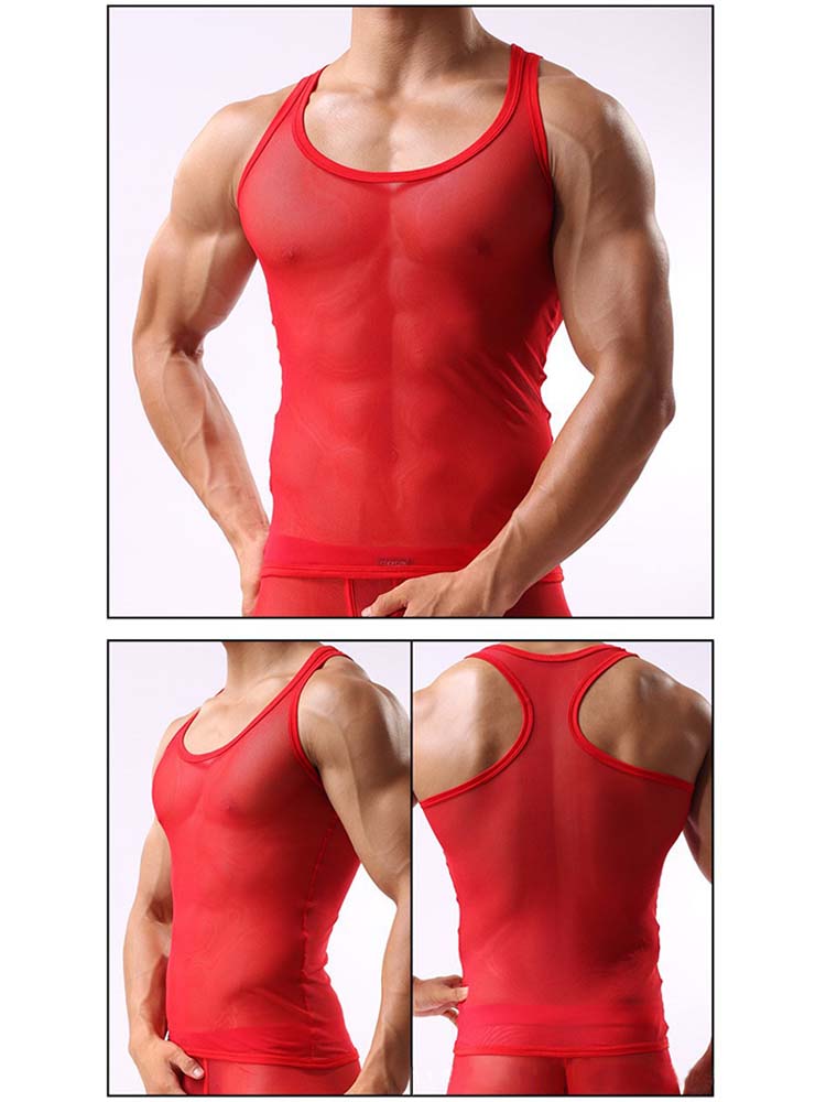 Men's Ice Silk Breathable Mesh Vest