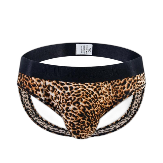 Jockmail Leopard Sizzle Thong