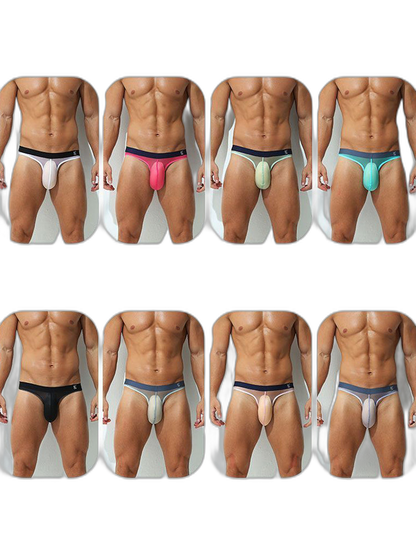 Men's Sexy Transparent Suspender Briefs