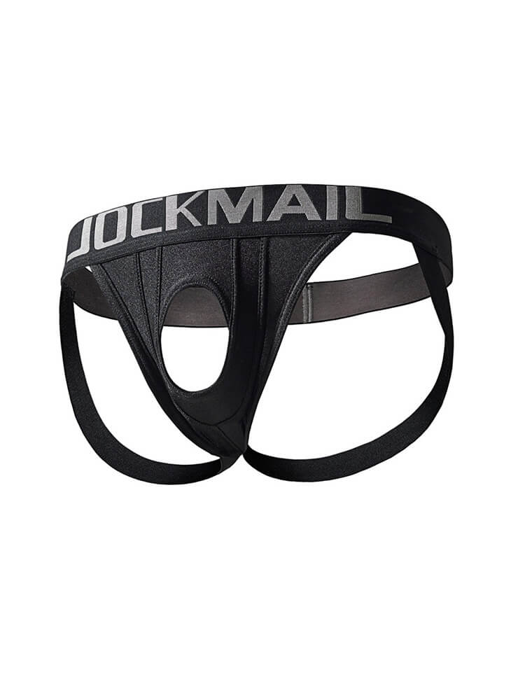 Men's Low Waist Sexy Double Thong With Hole Thongs