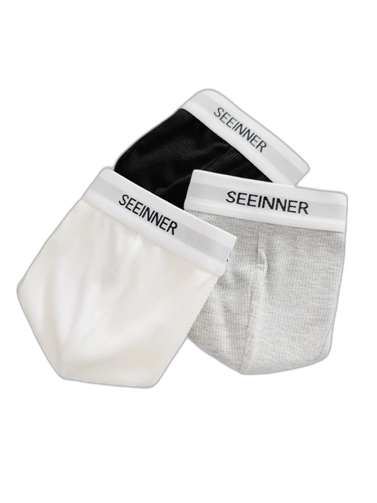 3 Pack Men's Sporty Cut Comfy Waistband Moisture-Wicking Briefs