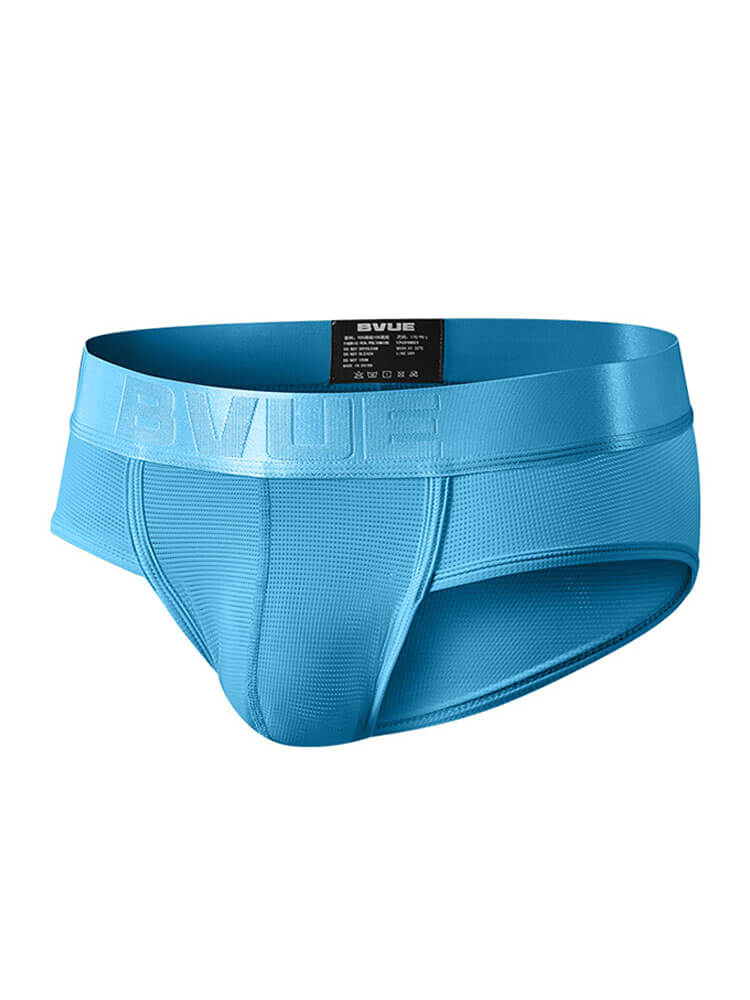 Men's Sexy Low-Rise U-Convex Mesh Briefs