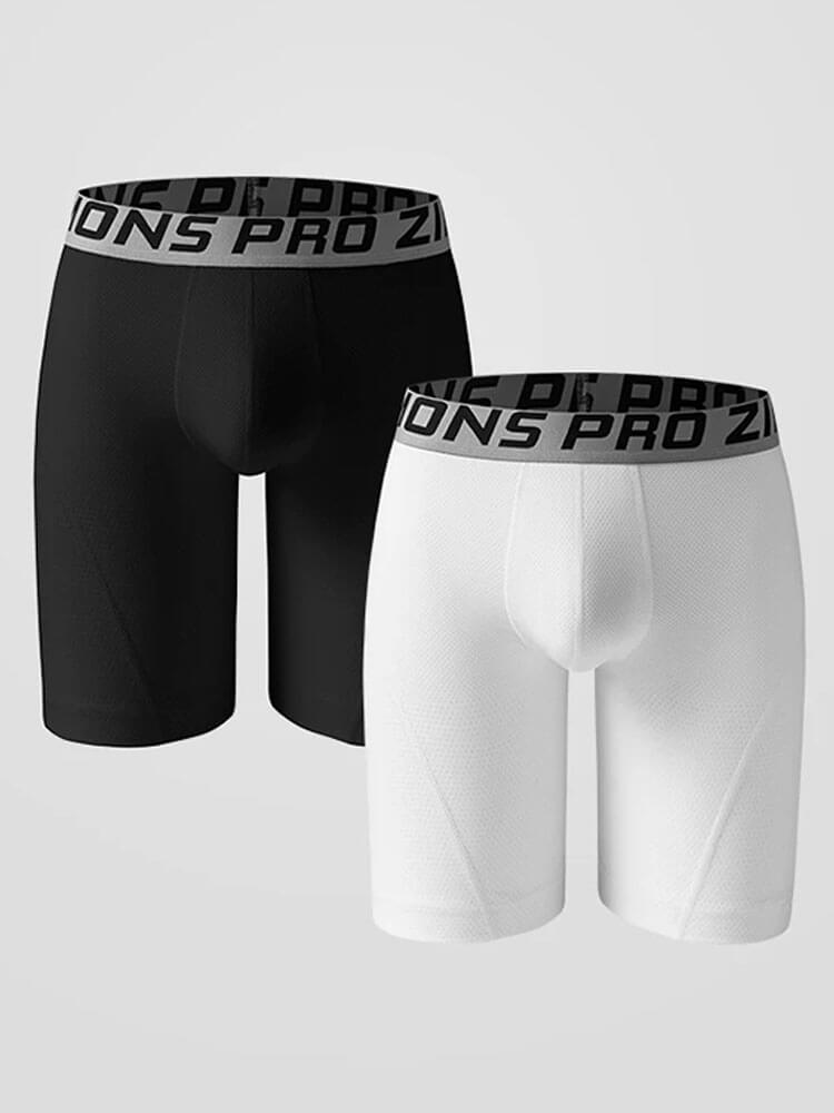 Men's High Elasticity Breathable Long Boxer Briefs