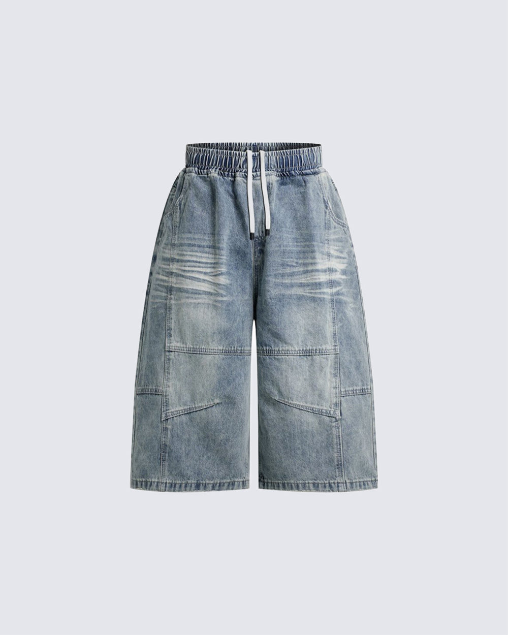 KIIKIO High Street Cloud Deconstructed Cropped Jeans