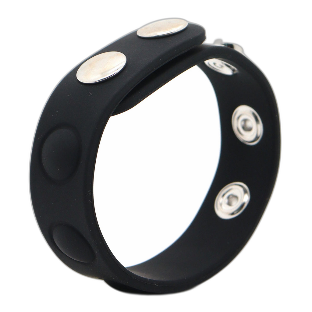 ruff GEAR Silicone Snap Adjustable Cock Ring Black