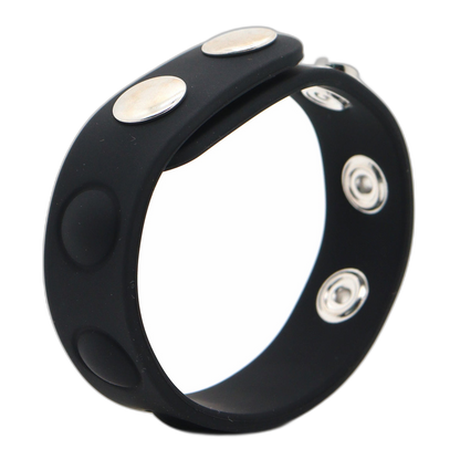 ruff GEAR Silicone Snap Adjustable Cock Ring Black