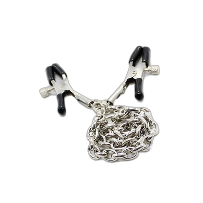 ruff GEAR Adjustable Metal Nipple Clips with Chain