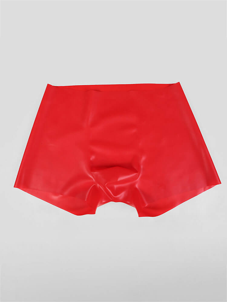 Men's Elastic Semi-Transparent Latex Boxer Briefs