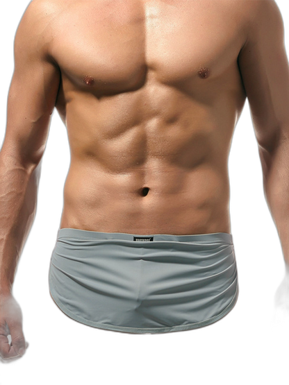 Men's Sexy Side Split  Boxers With Support Pouch
