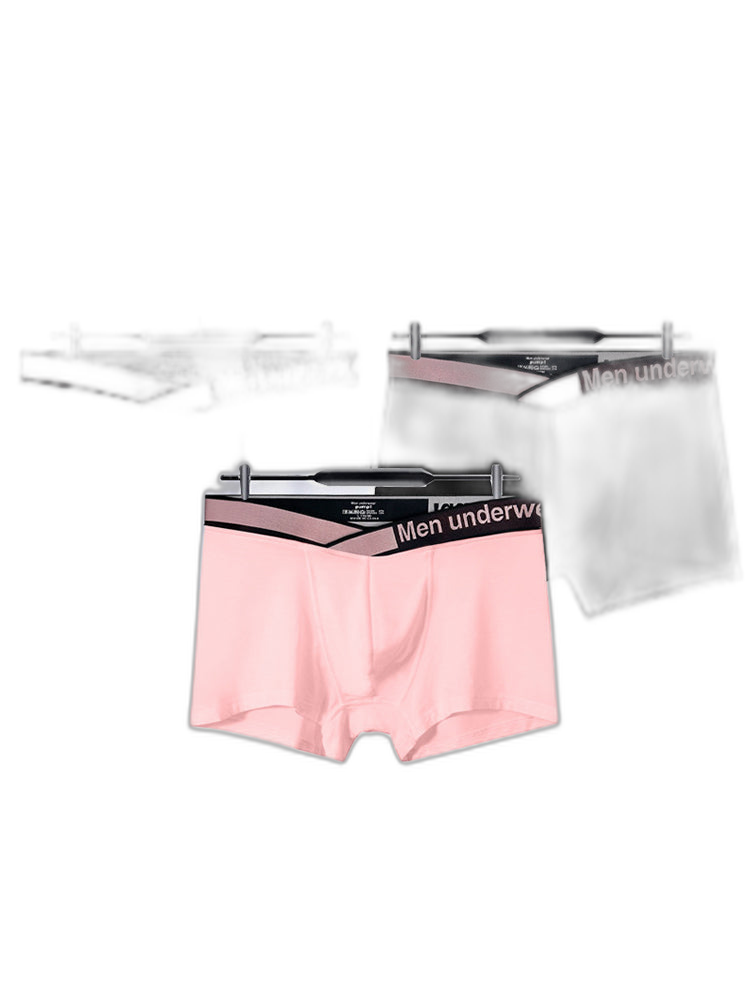 2 Pack Men's Modal Breathable U-Pouch Trunks