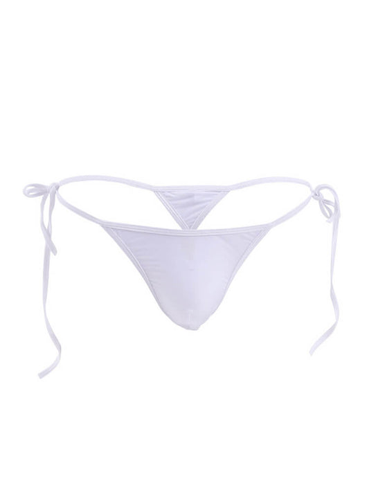 Men's Ice Silk Lace-Up Non-Marking Thongs