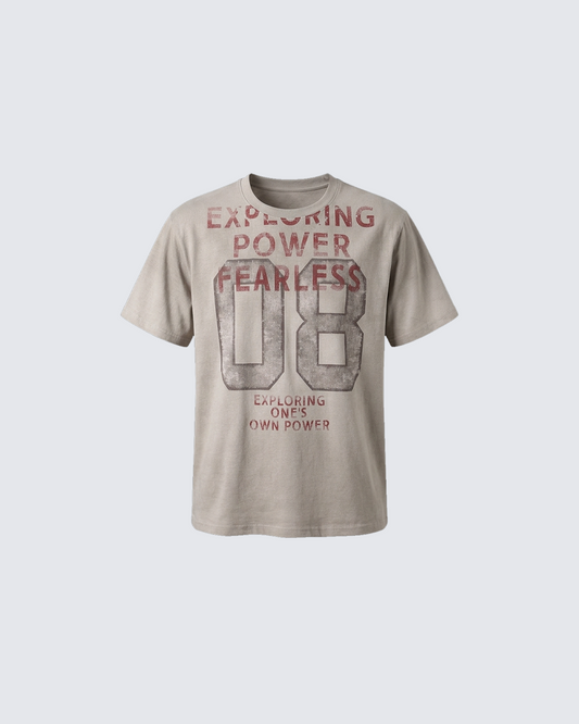 Vintage Number Print T-Shirt