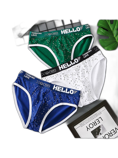 3 Pack Men's Low-Rise Cotton Briefs
