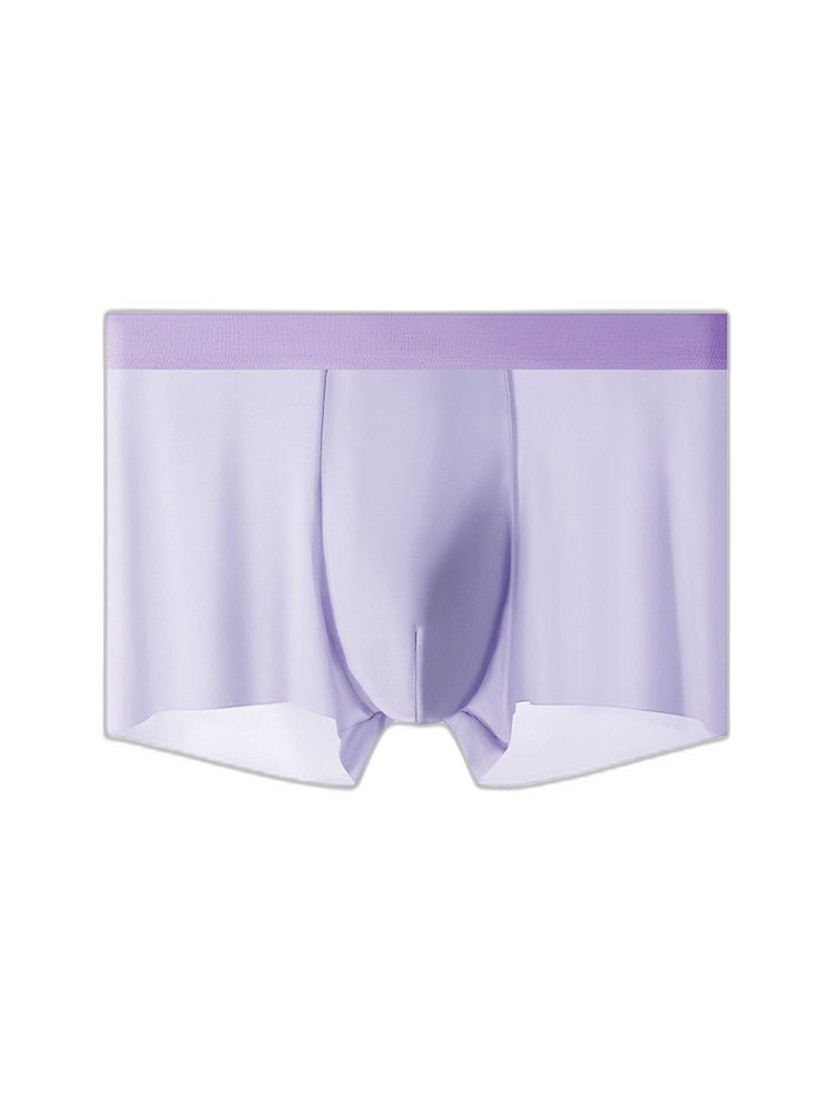4-Pack Men's Stretch Fit Anti-Odor Seamless Ice Silk Trunks