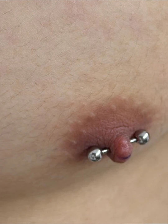 F136 Titanium Alloy Screw Nipple Piercing