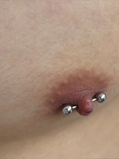 F136 Titanium Alloy Screw Nipple Piercing