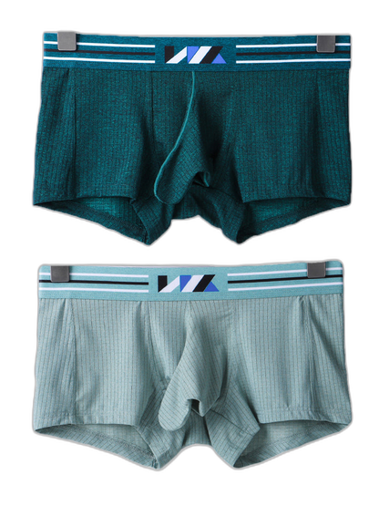2 Pack Separated Pouch Comfy Mens Boxer Briefs