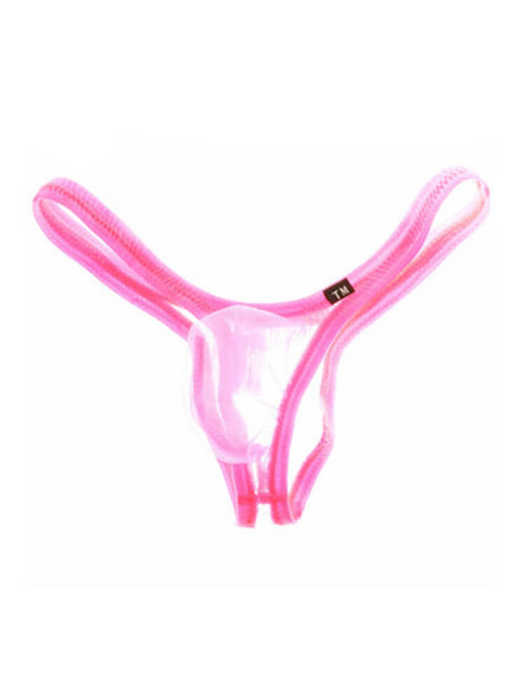 Men's Sexy Fashion Transparent Mesh Thong