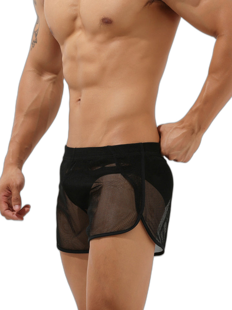 Men’s Sexy See Through Mesh Boxer Shorts